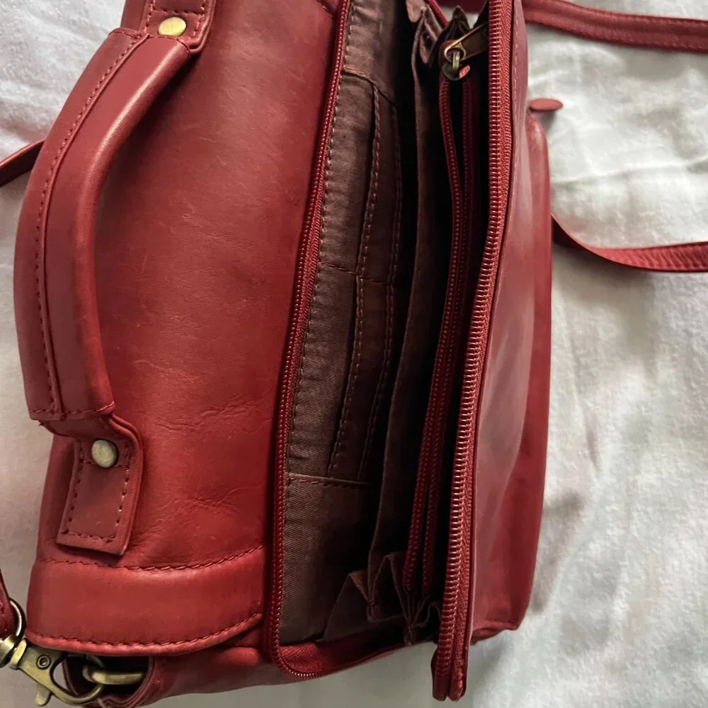 Chaos “Leather Collection” Crossbody Handled Purse - Picture 3 of 8